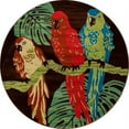 thumbnail image 2 of Art Carpet 841864117936 4 x 6 ft. Antigua Collection Parrots Woven Area Rug, Brown, 2 of 3