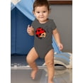 thumbnail image 2 of Smiling Ladybug Bodysuit Infant -Image by Shutterstock,  6 Months, 2 of 4