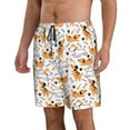 thumbnail image 2 of Naloa Cute Dog Men's Beach Shorts, Surfing shorts, Swim trunks, Quick Dry Swim Trunks for Surfing Beach Fun - XX-Large, 2 of 9