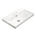thumbnail image 2 of American Imaginations 23.86-in. W 3H4-in. Ceramic Top Set In White Color - Overflow Drain Incl. AI-30870, 2 of 8