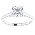 thumbnail image 1 of 1ct Round Diamond Solitaire 14k Rose & White Gold Engagement Ring, 1 of 4