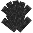 thumbnail image 3 of 10 Pcs Autocollants Clavier Fond Noir avec Lettrage Blanc Peau de Clavier, 3 of 9
