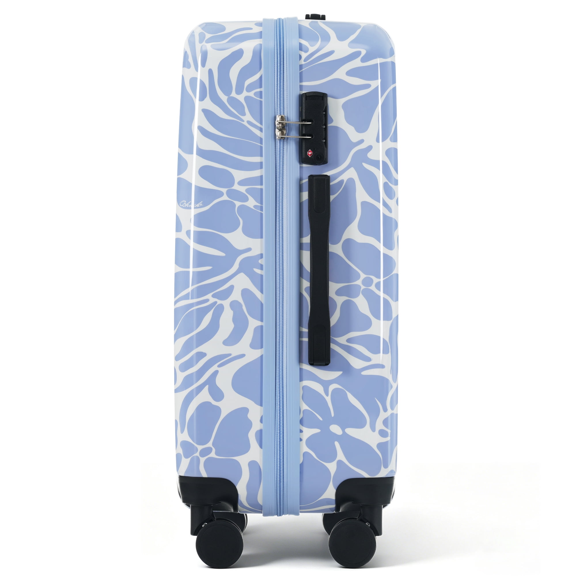 Euroco 5 Piece Luggage Sets,Hardside Suitcase Set with TSA Lock & Spinner Wheels,Lightweight Durable Travel Luggage for Men Women,14/16/20/24/28 Inch,Blue