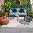 thumbnail image 2 of Pink Grey Sunflowers Outdoor Rug for Patio/Deck/Porch, Non-Slip Large Area Rug 6 x 9 Ft, Boho Rustic Floral Vintage Blossom Indoor Outdoor Rugs Washable Area Rugs, Camping Rug Carpet Runner, 2 of 8