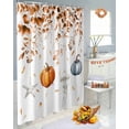 thumbnail image 6 of Thanksgiving Pumpkins Shower Curtains for Bathroom, Eucalyptus Leaves Starfish Jellyfish Waterproof Fabric Shower Curtain for Bathroom Bathtub Decoration, Machine Washable, 72"x72", 6 of 9