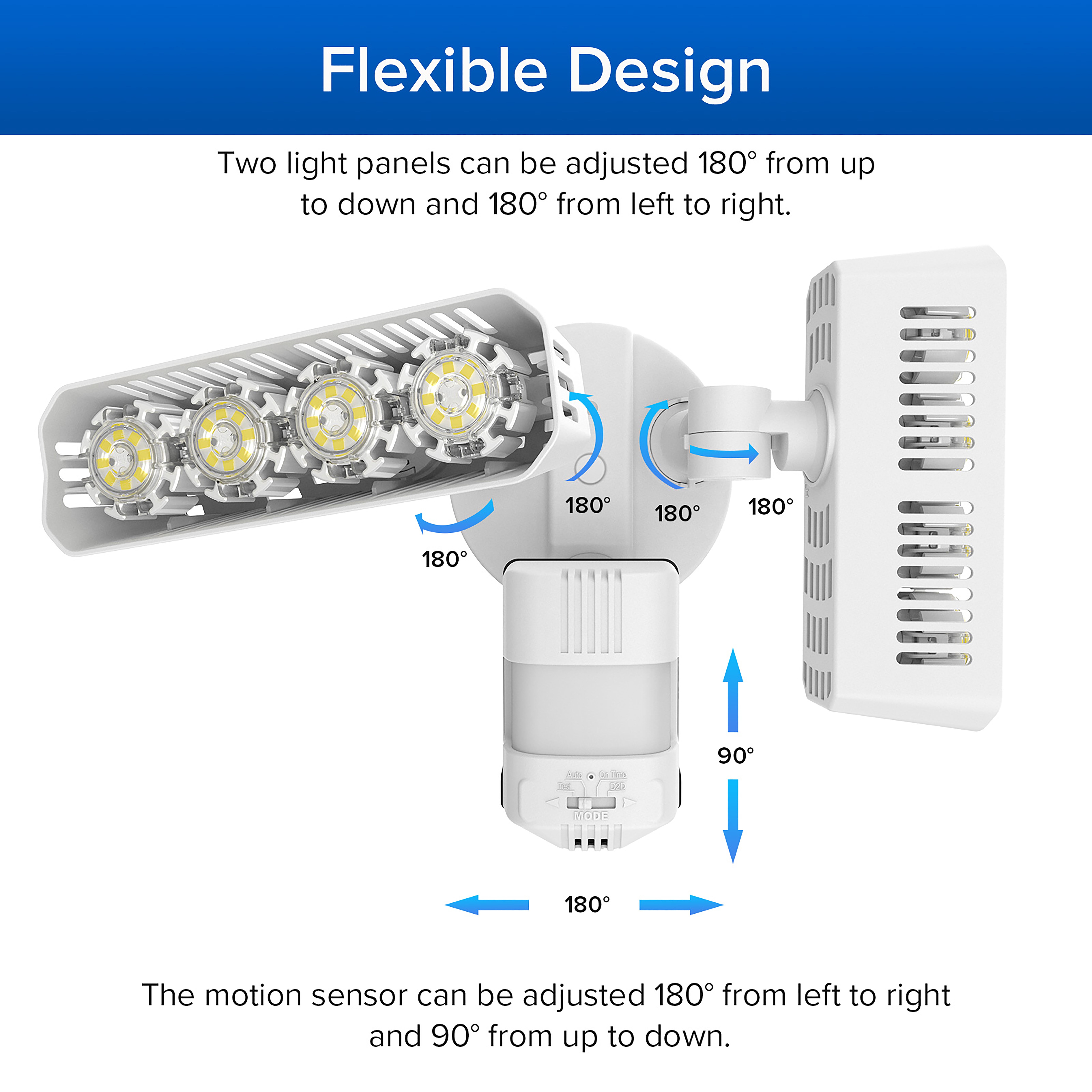 Outdoor Led Security Motion Sensor Outdoor Flood Lights White 36w | Desertcart