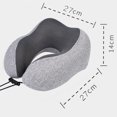 thumbnail image 2 of Pillow Memory Foam Neck Pillow, Comfortable & Breathable Cover, Machine Washable, Airplane Travel, 2 of 5