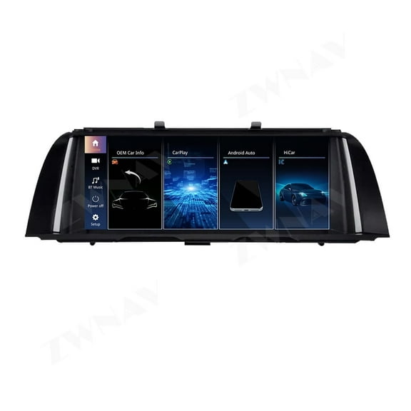 ZWNAV Ultra Narrow 10.25 inch 1920 * 720 Car Radio for BMW 5 Series F10 F11 2011-2017 Linux CarPlay Multimedia Screen Audio Stereo Upgrade Touch Screen Bluetooth Head Unit