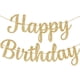 thumbnail image 1 of Cartel de cumpleaños KatChon Cursive Glitter dorado de 3 m de largo, 1 of 9