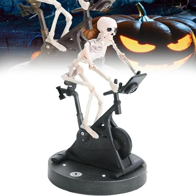 Cqxid Desktop Dress Up Under $10 Desktop Ornament Halloween Skeleton Riding Animatronic Skeleton Skeleton Riding A Halloween Ground Breaking Skeleton Decorations Skeleton Decor Skeleton