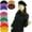 Black, variant on Women Girl Solid Color Warm Winter Beret French Artist Beanie Hat Ski Cap