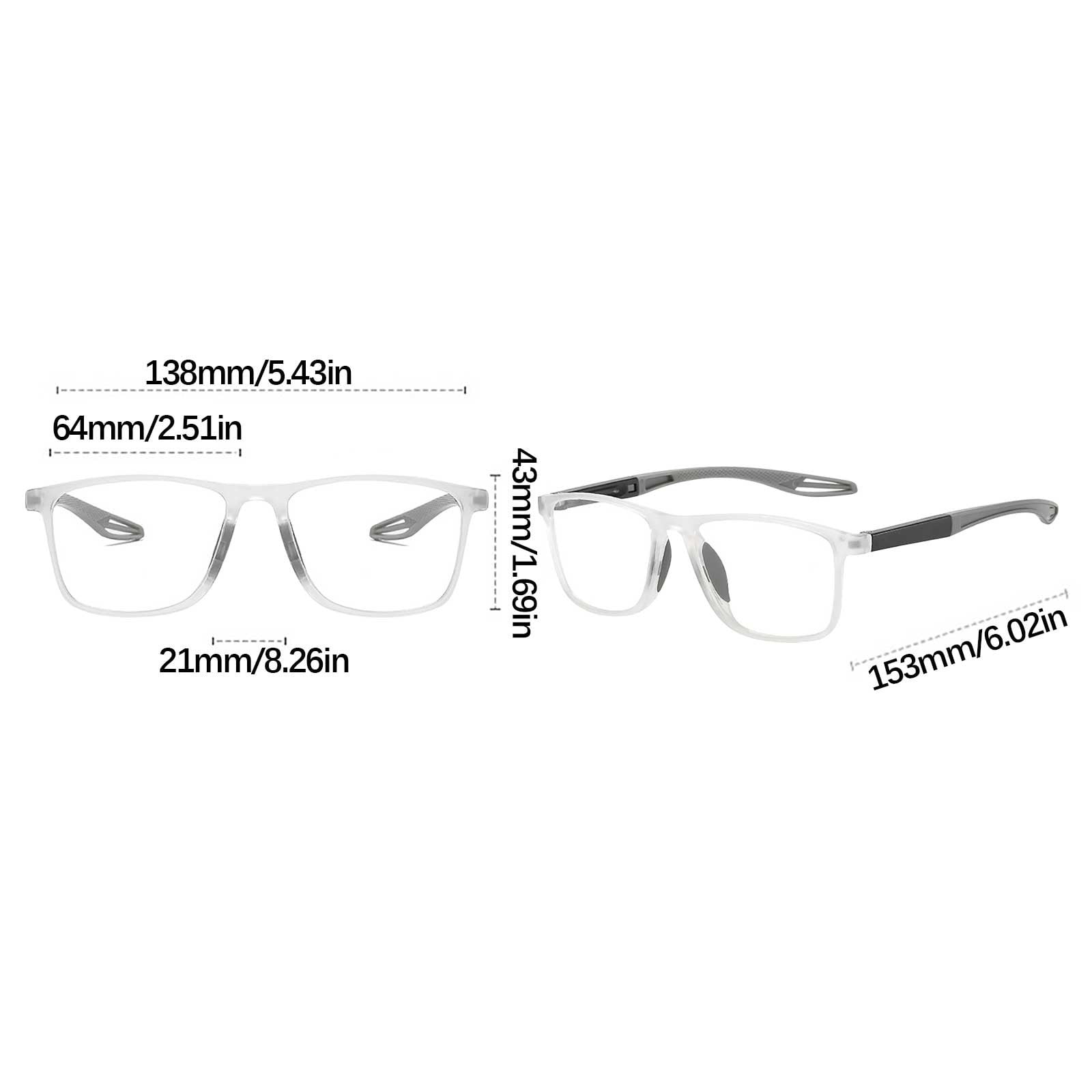 Cagogo Photochromic Bifocal Reading Glasses, Multi Focus Presbyopia Glasses for Men Women, Sporty Intelligent HD Lenses, Blue Light Blocking Computer Glasses, Indoor Outdoor Eyewear