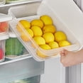 thumbnail image 4 of Caja de Almacenamiento Ganfancp Refrigerador Tipo Plástico Rectangular Huevos Congeladores, 4 of 6