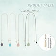 thumbnail image 3 of YQHWQ Styles Gemstone Ceiling Fan Zipper Stone Shape Extender Decorative Fan Pendant 13 Inch Fan Pendant Pull Ring Decorative Chain Extender with Connector for Chandelier Fan Piece, 3 of 5