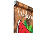 thumbnail image 4 of Northlight Welcome Watermelon Slice Summer Outdoor House Flag 28" x 40", 4 of 6