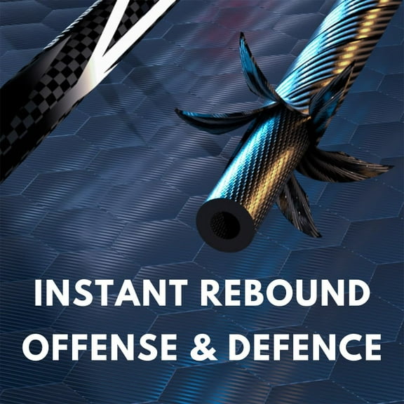 Professional Badminton Set with Graphite Rackets, 3 Shuttlecocks & Carry Bag