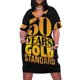 thumbnail image 2 of ¡50 años de patrón oro! Vestido largo con bolsillos para mujer en la playa., 2 of 7