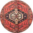 thumbnail image 1 of Ahgly Company Machine Washable Indoor Round Traditional Rust Pink Area Rugs, 3' Round, 1 of 7