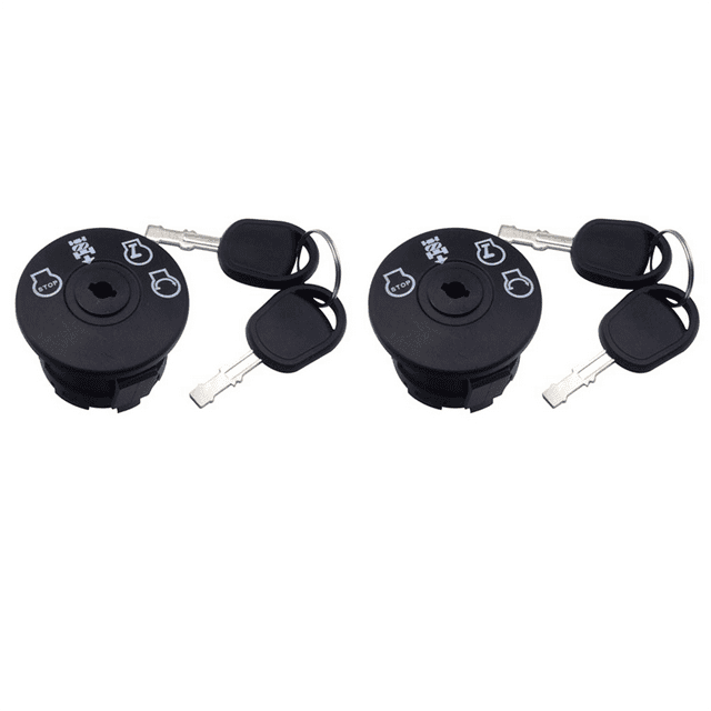 2X Ignition Switch 4 Position with Key for Riding Lawn Mower Tractor 193350 532193350