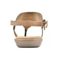 thumbnail image 2 of WHITE MOUNTAIN Womens Navy Adjustable Strap Cushioned London Slip On Thong Sandals Shoes 6 M, 2 of 5