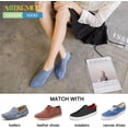 thumbnail image 2 of No Show Athletic Socks 5-10 Pairs Hiking Running Ankle Socks For Women Cushion Low Cut Socks, 2 of 5
