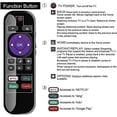 thumbnail image 3 of Replaced Remote Control for Westinghouse Roku 4K Smart TV Netflix Hulu Sling Google shortcuts Compatible with WR32HX2019 WR40FX4019 WR43FX4019 WR50UX4019 WR58UX4019 WR65UX4019, 3 of 6