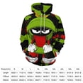 thumbnail image 2 of Looney Tunes Marvin The Martian Mens Womens Novelty Hoodie 3D Print Pullover Hooded Long Sleeve Sweatshirts Tops Blouse with Pocket, 2 of 8