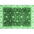 thumbnail image 1 of Ahgly Company Indoor Rectangle Oriental Emerald Green Traditional Area Rugs, 5' x 7', 1 of 4