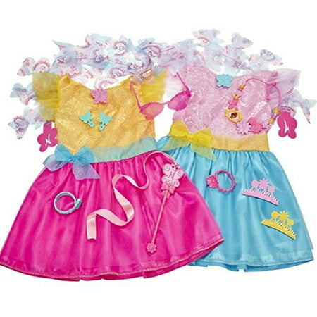Disney Fancy Nancy Dress Up Outfit Clothes Costume For Girls 13 Pieces Trunk Fits Size 4-6X