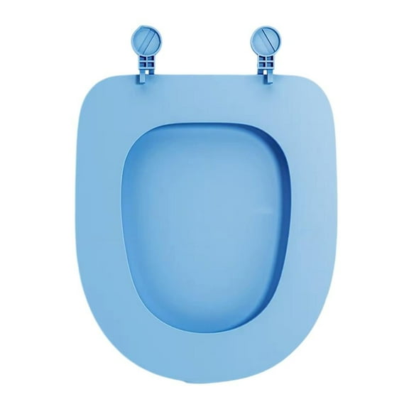 O/U Shape White Toilet Seat, Soft Close Top Fixed Toilet Seat Cover Bathroom