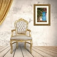 thumbnail image 3 of Bibikow, Walter 17x24 Gold Ornate Wood Framed with Double Matting Museum Art Print Titled - Canary Islands-Fuerteventura Island-La Oliva-blue door of garden shed, 3 of 4