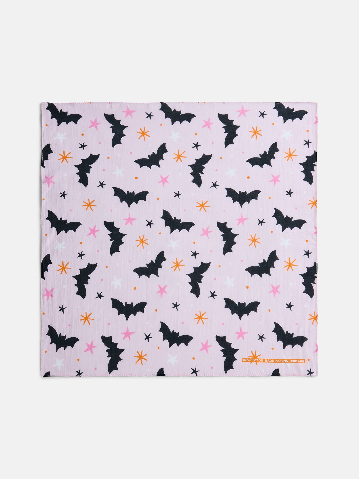 Halloween Women's Twinkle Bats Bandana from Way to Celebrate, One Size, Pink