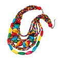 thumbnail image 3 of Litie, Tassel Wood Beaded Pendant Bib Necklace, 51014580@Litie290618, 3 of 6