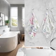 thumbnail image 6 of GZHJMY Face Hand Towel Set Watercolor Floral Pattern Delicate Flower Washcloth Washcloths, Quick-Dry Highly Absorbent Bath Towel- Pack of 2, 6 of 7