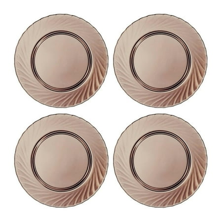 Ocean Eclipse Glass Dessert Plates Set of 4