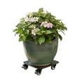 thumbnail image 7 of Wagner design yourself 11.4" Black Square Aluminum Plant Caddy with Brakes, 7 of 7