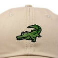 thumbnail image 2 of Dalix Alligator Cap Embroidered Mens Cotton Dad Hat Baseball Hat in Khaki, 2 of 5