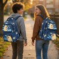 thumbnail image 3 of FUIALDOLG Galaxy Cartoon Capybara Kawaii School Backpack with Portable Padded School Bag, Lightweight 17 Inch Bookbag for Back to School Middle School, 3 of 10