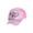 Pink, variant on Hearts with Checkered Diamonds Trucker Hat - Black