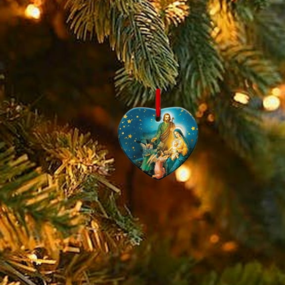 HOMBOTI Christmas Tree Ornaments Christmas Decorations Nativity Decorations Christmas Tree Decoration Hangings