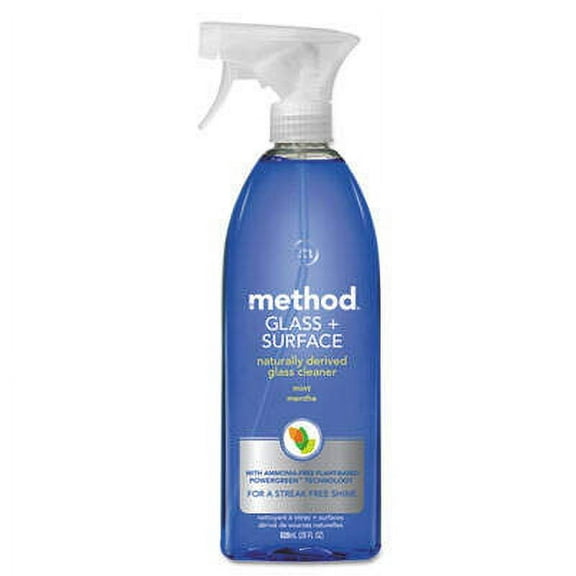2PK Method Glass and Surface Cleaner, Mint, 28 oz Bottle (00003)