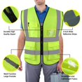 thumbnail image 3 of GHSDFBB High Visibility Safety Vest Mesh Reflective Work Vests for Men Women with Pockets and Zipper Meets ANSI/ISEA Standards, 3 of 7