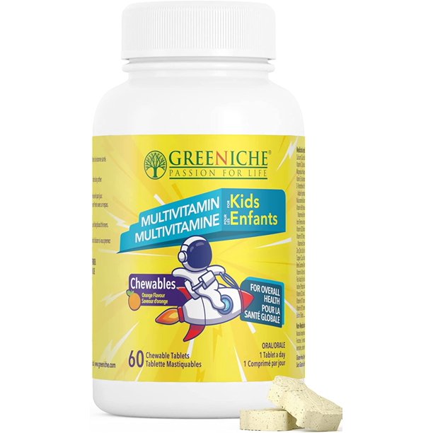 Greeniche Kids' Multivitamin Chewable Tablets, 110g