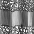 thumbnail image 3 of Zahari Home Sinatra Bathroom Shower Curtain Glamorous Bling Fabric Shower Curtain, 72"x70", Silver, 3 of 5