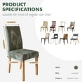 thumbnail image 3 of Chair Covers for Dining Room 4 Pack, Stretch Dining Chair Cover, Washable Spandex Kitchen Parsons Chair Slipcovers,Chair Covers for Home or Party, 3 of 6