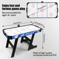 thumbnail image 3 of Seydrey 54inch Folding Air Hockey Table with LED Scoring, 12V Motor, Gaming Set, 2 Pushers, 4 Pucks, 3 of 7
