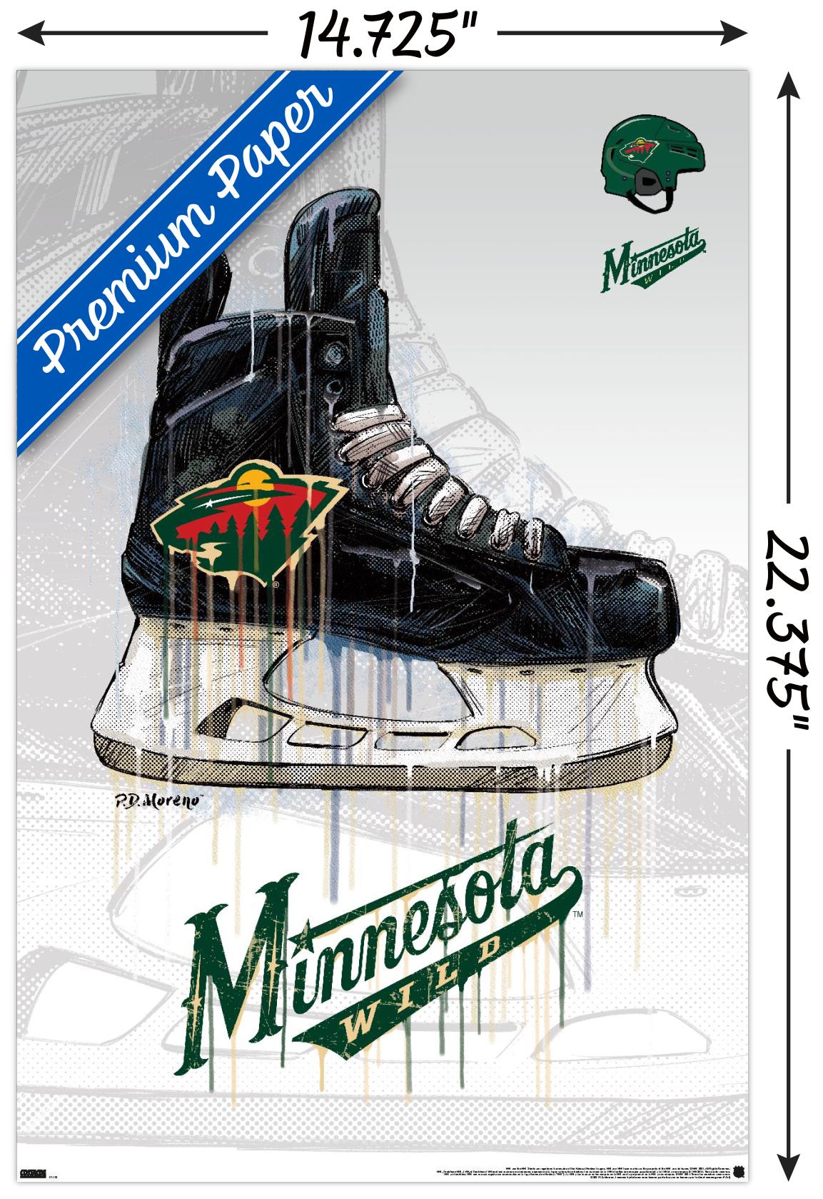 NHL Minnesota Wild - Drip Skate 21 Wall Poster, 14.725" x 22.375"