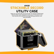 Odyssey Cases KLP1-BLK New Black Krom Series DJ Road Case Holds 70 Lp Foam-Lined