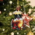 thumbnail image 1 of Double Golden Egg Christmas Ornament Pet Friendly Festive Hanging Craft For Holiday Tree Decoration, 1 of 6