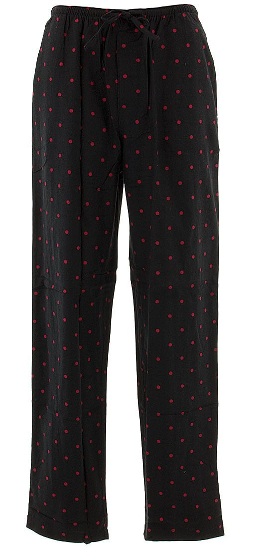 Allison Rhea - Allison Rhea Men's Black Dots Cotton Pajama Pants - Walmart.com - Walmart.com